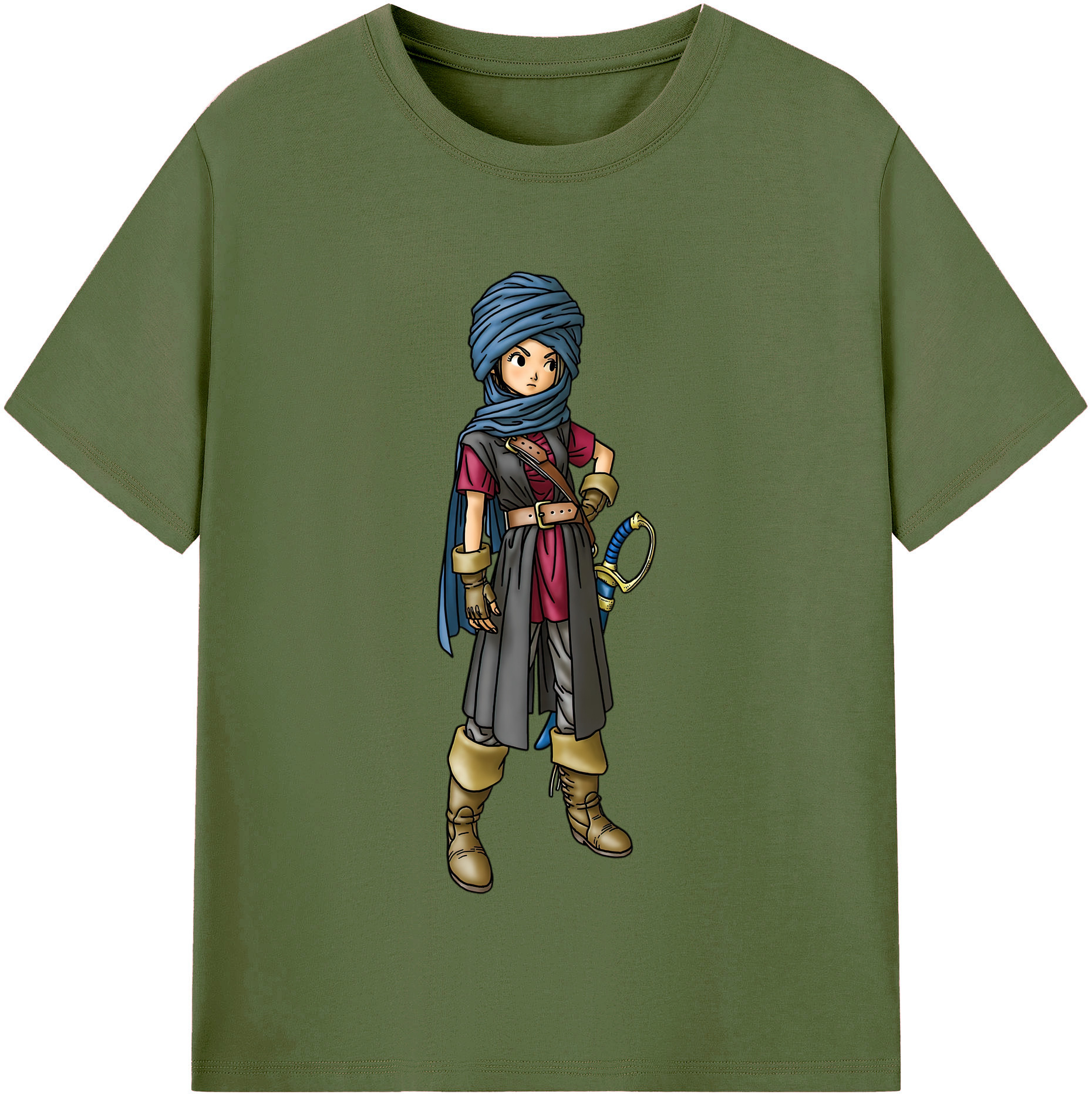 （画像用） ドラゴンクエスト Doragon Kuesuto Dragon Quest 綿100％半袖Tシャツ（フロントプリント）